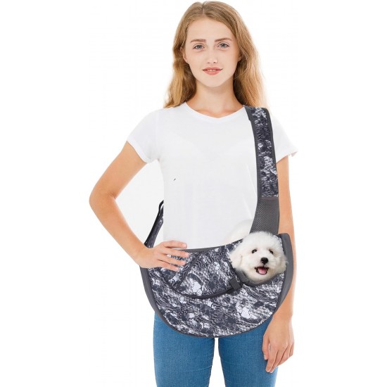 PETCUTE Dog Carrier Bag, Breathable Pet Carrier Bag, Dog Carrier Bag with Front Pocket, Adjustable Pet Transport Bag, Puppy Bag with Safety Lead for Small Dogs Cats PETCUTE Dog Carrier Bag, Breathable Pet Carrier Bag, Dog Carrier Bag with Front Pocket, Adjustable Pet Transport Bag, Puppy Bag with Safety Lead for Small Dogs Cats