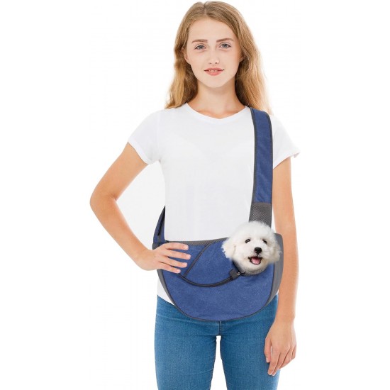PETCUTE Dog Carrier Bag, Breathable Pet Carrier Bag, Dog Carrier Bag with Front Pocket, Adjustable Pet Transport Bag, Puppy Bag with Safety Lead for Small Dogs Cats PETCUTE Dog Carrier Bag, Breathable Pet Carrier Bag, Dog Carrier Bag with Front Pocket, Adjustable Pet Transport Bag, Puppy Bag with Safety Lead for Small Dogs Cats
