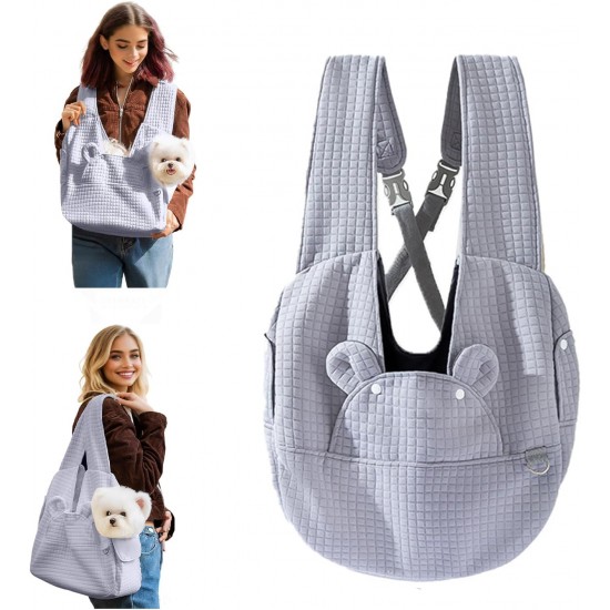 PETCUTE Dog Carrier Bags for Small Dogs, Washable Dog Carrier, Hands-Free Pet Carrier with Safety Belt, Removable Base Plate, Cat Carry Bag, Reduces Back Pain PETCUTE Dog Carrier Bags for Small Dogs, Washable Dog Carrier, Hands-Free Pet Carrier with Safety Belt, Removable Base Plate, Cat Carry Bag, Reduces Back Pain