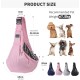 PETCUTE Dog Carry Bag, Transport Bag for Dogs and Small Pets up to 7.5 kg, Dog Sling with Adjustable Secure Shoulder Strap, Front Pocket for Outdoor Walks, Black PETCUTE Dog Carry Bag, Transport Bag for Dogs and Small Pets up to 7.5 kg, Dog Sling with Adjustable Secure Shoulder Strap, Front Pocket for Outdoor Walks, Black