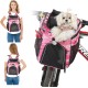 PETCUTE Pet Bicycle Bag for Dogs Cats, Foldable Dog Backpack with Side Pockets, Front Bicycle Basket for Small Pets with Reflective Bands and Light, Easy Installation PETCUTE Pet Bicycle Bag for Dogs Cats, Foldable Dog Backpack with Side Pockets, Front Bicycle Basket for Small Pets with Reflective Bands and Light, Easy Installation
