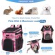 PETCUTE Pet Bicycle Bag for Dogs Cats, Foldable Dog Basket Bicycle Front with Side Pockets, Breathable Bicycle Basket Front for Small Medium Dogs with Reflective Bands and Light PETCUTE Pet Bicycle Bag for Dogs Cats, Foldable Dog Basket Bicycle Front with Side Pockets, Breathable Bicycle Basket Front for Small Medium Dogs with Reflective Bands and Light