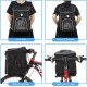 PETCUTE Pet Bicycle Bag for Dogs Cats, Foldable Dog Basket Bicycle Front with Side Pockets, Breathable Bicycle Basket Front for Small Medium Dogs with Reflective Bands and Light PETCUTE Pet Bicycle Bag for Dogs Cats, Foldable Dog Basket Bicycle Front with Side Pockets, Breathable Bicycle Basket Front for Small Medium Dogs with Reflective Bands and Light