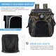 PETCUTE Pet Bicycle Bag for Dogs Cats, Foldable Dog Basket Bicycle Front with Side Pockets, Breathable Bicycle Basket Front for Small Medium Dogs with Reflective Bands and Light PETCUTE Pet Bicycle Bag for Dogs Cats, Foldable Dog Basket Bicycle Front with Side Pockets, Breathable Bicycle Basket Front for Small Medium Dogs with Reflective Bands and Light