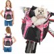 PETCUTE Pet Bicycle Bag for Dogs Cats, Foldable Dog Basket Bicycle Front with Side Pockets, Breathable Bicycle Basket Front for Small Medium Dogs with Reflective Bands and Light PETCUTE Pet Bicycle Bag for Dogs Cats, Foldable Dog Basket Bicycle Front with Side Pockets, Breathable Bicycle Basket Front for Small Medium Dogs with Reflective Bands and Light