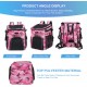 PETCUTE Pet Bicycle Bag for Dogs Cats, Foldable Dog Basket Bicycle Front with Side Pockets, Breathable Bicycle Basket Front for Small Medium Dogs with Reflective Bands and Light PETCUTE Pet Bicycle Bag for Dogs Cats, Foldable Dog Basket Bicycle Front with Side Pockets, Breathable Bicycle Basket Front for Small Medium Dogs with Reflective Bands and Light