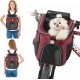 PETCUTE Pet Bicycle Bag for Dogs Cats, Foldable Dog Basket Bicycle Front with Side Pockets, Breathable Bicycle Basket Front for Small Medium Dogs with Reflective Bands and Light PETCUTE Pet Bicycle Bag for Dogs Cats, Foldable Dog Basket Bicycle Front with Side Pockets, Breathable Bicycle Basket Front for Small Medium Dogs with Reflective Bands and Light