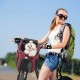 PETCUTE Pet Bicycle Bag for Dogs Cats, Foldable Dog Basket Bicycle Front with Side Pockets, Breathable Bicycle Basket Front for Small Medium Dogs with Reflective Bands and Light PETCUTE Pet Bicycle Bag for Dogs Cats, Foldable Dog Basket Bicycle Front with Side Pockets, Breathable Bicycle Basket Front for Small Medium Dogs with Reflective Bands and Light