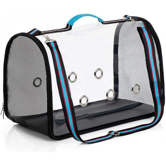 PETCUTE Vogel Papageien Tragetasche,Atmungsaktive Vogel Transporttasche Transportbox mit Verstellbarer Schultergurt,Transparent Katzentransportbox Hundetragetasche mit Belüftete Bohrung,Rot,M PETCUTE Vogel Papageien Tragetasche,Atmungsaktive Vogel Transporttasche Transportbox mit Verstellbarer Schultergurt,Transparent Katzentransportbox Hundetragetasche mit Belüftete Bohrung,Rot,M