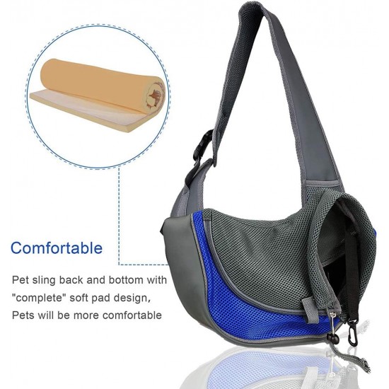 PETEMOO Dog Carrier Sling, Breathable Mesh Shoulder Bag / Travel Bag / Pet Transport Bag for Dogs, Puppies & Cats PETEMOO Dog Carrier Sling, Breathable Mesh Shoulder Bag / Travel Bag / Pet Transport Bag for Dogs, Puppies & Cats