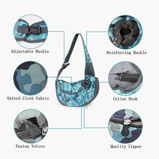 PETEMOO Dog Carrier Sling, Breathable Mesh Shoulder Bag / Travel Bag / Pet Transport Bag for Dogs, Puppies & Cats PETEMOO Dog Carrier Sling, Breathable Mesh Shoulder Bag / Travel Bag / Pet Transport Bag for Dogs, Puppies & Cats