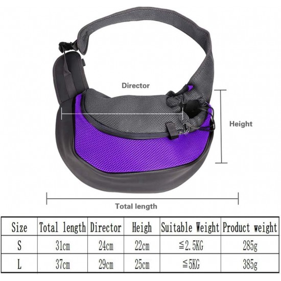 PETEMOO Dog Carrier Sling, Breathable Mesh Shoulder Bag / Travel Bag / Pet Transport Bag for Dogs, Puppies & Cats PETEMOO Dog Carrier Sling, Breathable Mesh Shoulder Bag / Travel Bag / Pet Transport Bag for Dogs, Puppies & Cats