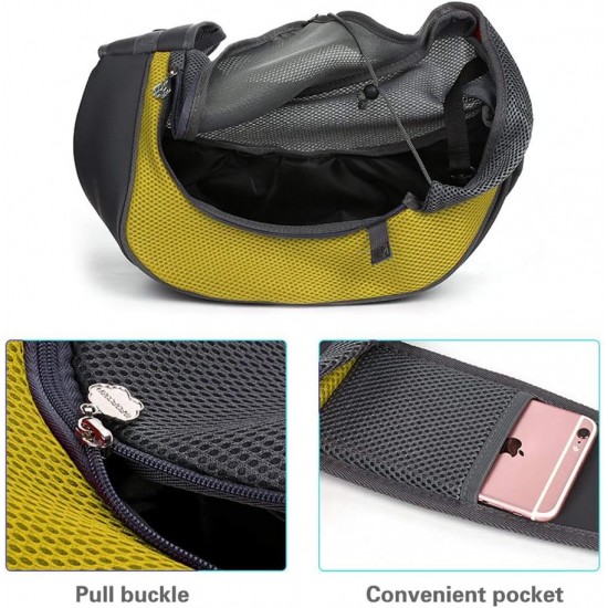 PETEMOO Dog Carrier Sling, Breathable Mesh Shoulder Bag / Travel Bag / Pet Transport Bag for Dogs, Puppies & Cats PETEMOO Dog Carrier Sling, Breathable Mesh Shoulder Bag / Travel Bag / Pet Transport Bag for Dogs, Puppies & Cats