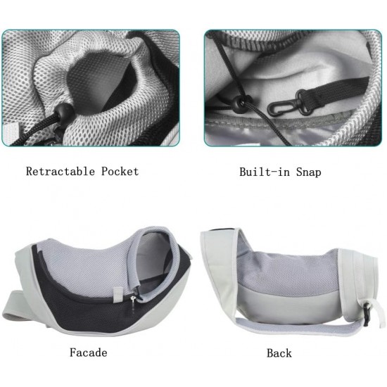 PETEMOO Dog Carrier Sling, Breathable Mesh Shoulder Bag / Travel Bag / Pet Transport Bag for Dogs, Puppies & Cats PETEMOO Dog Carrier Sling, Breathable Mesh Shoulder Bag / Travel Bag / Pet Transport Bag for Dogs, Puppies & Cats