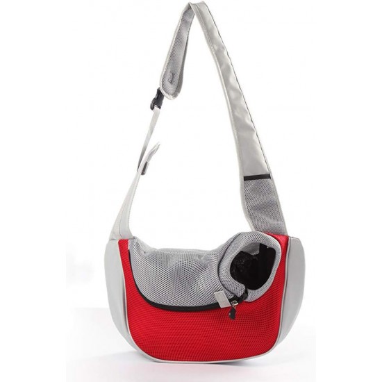 PETEMOO Dog Carrier Sling, Breathable Mesh Shoulder Bag / Travel Bag / Pet Transport Bag for Dogs, Puppies & Cats PETEMOO Dog Carrier Sling, Breathable Mesh Shoulder Bag / Travel Bag / Pet Transport Bag for Dogs, Puppies & Cats