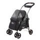 PETIQUE Simplicity Pet Stroller, Black, 76 cm L x 45 cm W x 89 cm H PETIQUE Simplicity Pet Stroller, Black, 76 cm L x 45 cm W x 89 cm H