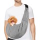 PETLOFT Dog Sling Reversible Small Dog Carrier, Adjustable Pet Sling Hands-Free Cross Body Carrier with Collar for Dog/Cat/Rabbit (Black White Grid) PETLOFT Dog Sling Reversible Small Dog Carrier, Adjustable Pet Sling Hands-Free Cross Body Carrier with Collar for Dog/Cat/Rabbit (Black White Grid)
