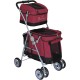 POUSSETTE CHIEN DUO DOG CART WITH 2 TIER RED POUSSETTE CHIEN DUO DOG CART WITH 2 TIER RED