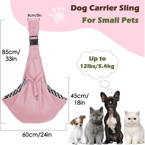 Pawaboo Dog Carrier Bag Puppies, Portable Transport Bag for Dogs up to 12 lbs, Adjustable Sling for Dogs, Cats, Outdoor Sling Pets Shoulder Bag for Small Dog Cat, Black Pawaboo Dog Carrier Bag Puppies, Portable Transport Bag for Dogs up to 12 lbs, Adjustable Sling for Dogs, Cats, Outdoor Sling Pets Shoulder Bag for Small Dog Cat, Black