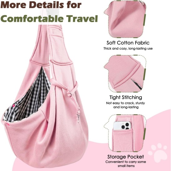 Pawaboo Dog Carrier Bag Puppies, Portable Transport Bag for Dogs up to 12 lbs, Adjustable Sling for Dogs, Cats, Outdoor Sling Pets Shoulder Bag for Small Dog Cat, Black Pawaboo Dog Carrier Bag Puppies, Portable Transport Bag for Dogs up to 12 lbs, Adjustable Sling for Dogs, Cats, Outdoor Sling Pets Shoulder Bag for Small Dog Cat, Black
