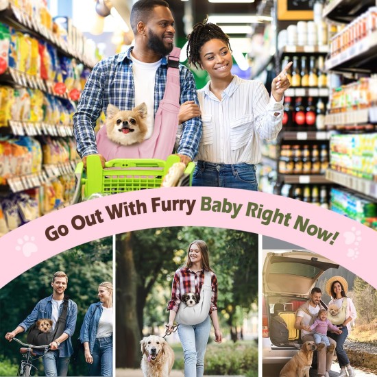 Pawaboo Dog Carrier Bag Puppies, Portable Transport Bag for Dogs up to 12 lbs, Adjustable Sling for Dogs, Cats, Outdoor Sling Pets Shoulder Bag for Small Dog Cat, Black Pawaboo Dog Carrier Bag Puppies, Portable Transport Bag for Dogs up to 12 lbs, Adjustable Sling for Dogs, Cats, Outdoor Sling Pets Shoulder Bag for Small Dog Cat, Black