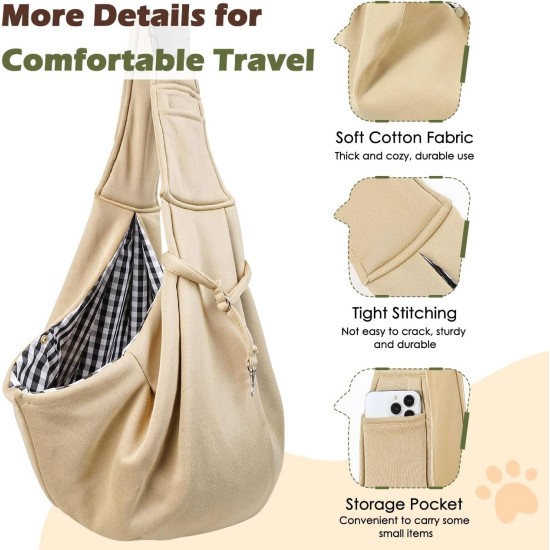 Pawaboo Dog Carrier Bag Puppies, Portable Transport Bag for Dogs up to 12 lbs, Adjustable Sling for Dogs, Cats, Outdoor Sling Pets Shoulder Bag for Small Dog Cat, Black Pawaboo Dog Carrier Bag Puppies, Portable Transport Bag for Dogs up to 12 lbs, Adjustable Sling for Dogs, Cats, Outdoor Sling Pets Shoulder Bag for Small Dog Cat, Black