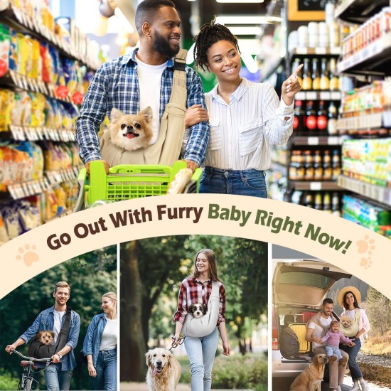 Pawaboo Dog Carrier Bag Puppies, Portable Transport Bag for Dogs up to 12 lbs, Adjustable Sling for Dogs, Cats, Outdoor Sling Pets Shoulder Bag for Small Dog Cat, Black Pawaboo Dog Carrier Bag Puppies, Portable Transport Bag for Dogs up to 12 lbs, Adjustable Sling for Dogs, Cats, Outdoor Sling Pets Shoulder Bag for Small Dog Cat, Black