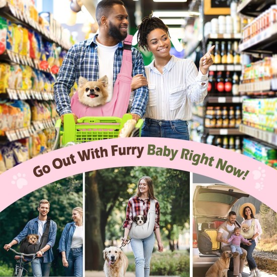 Pawaboo Dog Carrier Bag Puppies, Portable Transport Bag for Dogs up to 12 lbs, Adjustable Sling for Dogs, Cats, Outdoor Sling Pets Shoulder Bag for Small Dog Cat, Black Pawaboo Dog Carrier Bag Puppies, Portable Transport Bag for Dogs up to 12 lbs, Adjustable Sling for Dogs, Cats, Outdoor Sling Pets Shoulder Bag for Small Dog Cat, Black