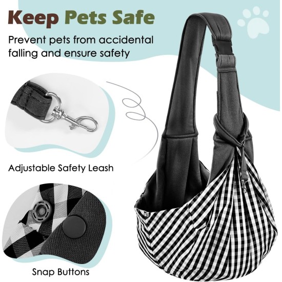 Pawaboo Dog Carrier Bag Puppies, Portable Transport Bag for Dogs up to 12 lbs, Adjustable Sling for Dogs, Cats, Outdoor Sling Pets Shoulder Bag for Small Dog Cat, Black Pawaboo Dog Carrier Bag Puppies, Portable Transport Bag for Dogs up to 12 lbs, Adjustable Sling for Dogs, Cats, Outdoor Sling Pets Shoulder Bag for Small Dog Cat, Black