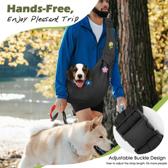 Pawaboo Dog Carrier Bag Puppies, Portable Transport Bag for Dogs up to 12 lbs, Adjustable Sling for Dogs, Cats, Outdoor Sling Pets Shoulder Bag for Small Dog Cat, Black Pawaboo Dog Carrier Bag Puppies, Portable Transport Bag for Dogs up to 12 lbs, Adjustable Sling for Dogs, Cats, Outdoor Sling Pets Shoulder Bag for Small Dog Cat, Black