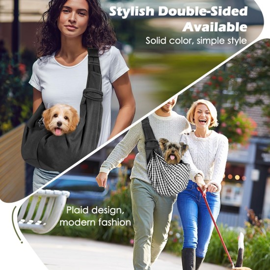 Pawaboo Dog Carrier Bag Puppies, Portable Transport Bag for Dogs up to 12 lbs, Adjustable Sling for Dogs, Cats, Outdoor Sling Pets Shoulder Bag for Small Dog Cat, Black Pawaboo Dog Carrier Bag Puppies, Portable Transport Bag for Dogs up to 12 lbs, Adjustable Sling for Dogs, Cats, Outdoor Sling Pets Shoulder Bag for Small Dog Cat, Black