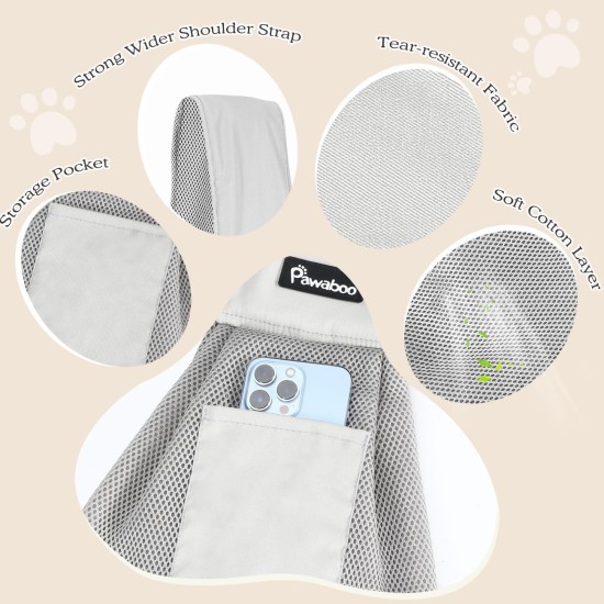 Pawaboo Dog Carrier Bag Puppies, Portable Transport Bag for Dogs up to 12 lbs, Adjustable Sling for Dogs, Cats, Outdoor Sling Pets Shoulder Bag for Small Dog Cat, Black Pawaboo Dog Carrier Bag Puppies, Portable Transport Bag for Dogs up to 12 lbs, Adjustable Sling for Dogs, Cats, Outdoor Sling Pets Shoulder Bag for Small Dog Cat, Black