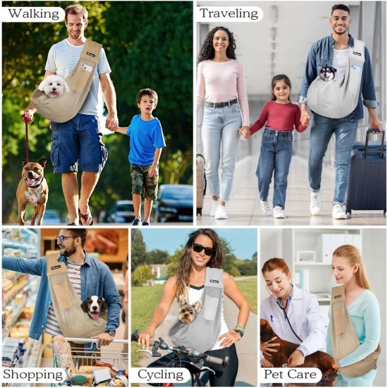 Pawaboo Dog Carrier Bag Puppies, Portable Transport Bag for Dogs up to 12 lbs, Adjustable Sling for Dogs, Cats, Outdoor Sling Pets Shoulder Bag for Small Dog Cat, Black Pawaboo Dog Carrier Bag Puppies, Portable Transport Bag for Dogs up to 12 lbs, Adjustable Sling for Dogs, Cats, Outdoor Sling Pets Shoulder Bag for Small Dog Cat, Black