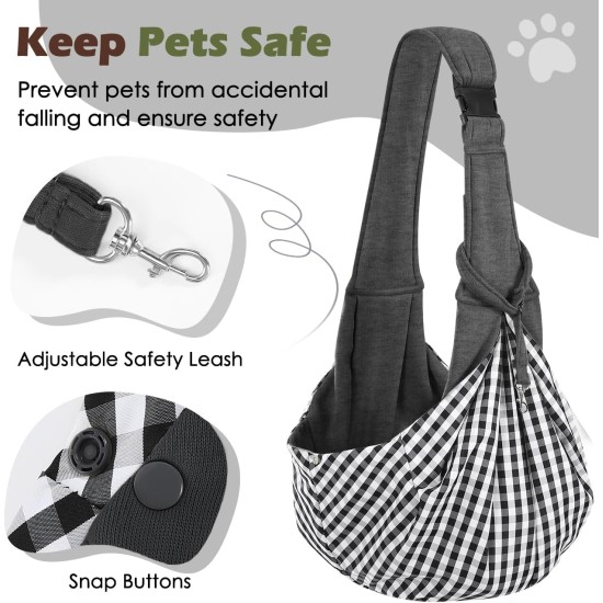 Pawaboo Dog Carrier Bag Puppies, Portable Transport Bag for Dogs up to 12 lbs, Adjustable Sling for Dogs, Cats, Outdoor Sling Pets Shoulder Bag for Small Dog Cat, Black Pawaboo Dog Carrier Bag Puppies, Portable Transport Bag for Dogs up to 12 lbs, Adjustable Sling for Dogs, Cats, Outdoor Sling Pets Shoulder Bag for Small Dog Cat, Black