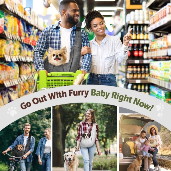 Pawaboo Dog Carrier Bag Puppies, Portable Transport Bag for Dogs up to 12 lbs, Adjustable Sling for Dogs, Cats, Outdoor Sling Pets Shoulder Bag for Small Dog Cat, Black Pawaboo Dog Carrier Bag Puppies, Portable Transport Bag for Dogs up to 12 lbs, Adjustable Sling for Dogs, Cats, Outdoor Sling Pets Shoulder Bag for Small Dog Cat, Black