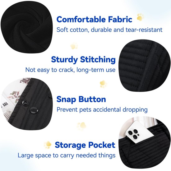 Pawaboo Dog Carrier Bag Puppies, Portable Transport Bag for Dogs up to 12 lbs, Adjustable Sling for Dogs, Cats, Outdoor Sling Pets Shoulder Bag for Small Dog Cat, Black Pawaboo Dog Carrier Bag Puppies, Portable Transport Bag for Dogs up to 12 lbs, Adjustable Sling for Dogs, Cats, Outdoor Sling Pets Shoulder Bag for Small Dog Cat, Black