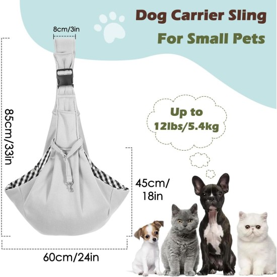 Pawaboo Dog Carrier Bag Puppies, Portable Transport Bag for Dogs up to 12 lbs, Adjustable Sling for Dogs, Cats, Outdoor Sling Pets Shoulder Bag for Small Dog Cat, Black Pawaboo Dog Carrier Bag Puppies, Portable Transport Bag for Dogs up to 12 lbs, Adjustable Sling for Dogs, Cats, Outdoor Sling Pets Shoulder Bag for Small Dog Cat, Black