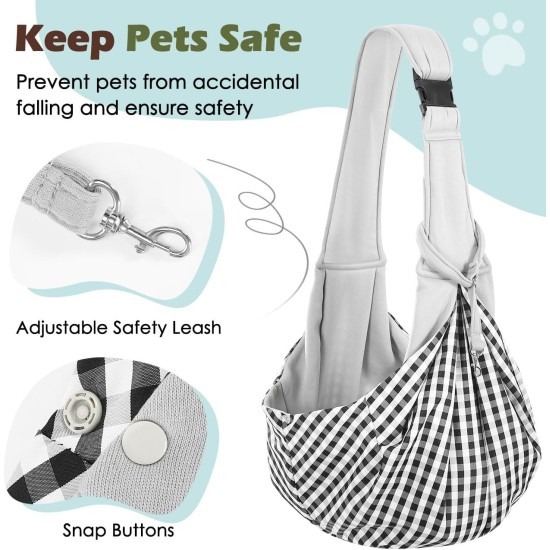 Pawaboo Dog Carrier Bag Puppies, Portable Transport Bag for Dogs up to 12 lbs, Adjustable Sling for Dogs, Cats, Outdoor Sling Pets Shoulder Bag for Small Dog Cat, Black Pawaboo Dog Carrier Bag Puppies, Portable Transport Bag for Dogs up to 12 lbs, Adjustable Sling for Dogs, Cats, Outdoor Sling Pets Shoulder Bag for Small Dog Cat, Black