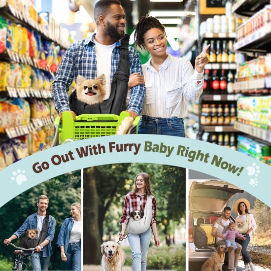 Pawaboo Dog Carrier Bag Puppies, Portable Transport Bag for Dogs up to 12 lbs, Adjustable Sling for Dogs, Cats, Outdoor Sling Pets Shoulder Bag for Small Dog Cat, Black Pawaboo Dog Carrier Bag Puppies, Portable Transport Bag for Dogs up to 12 lbs, Adjustable Sling for Dogs, Cats, Outdoor Sling Pets Shoulder Bag for Small Dog Cat, Black