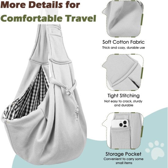 Pawaboo Dog Carrier Bag Puppies, Portable Transport Bag for Dogs up to 12 lbs, Adjustable Sling for Dogs, Cats, Outdoor Sling Pets Shoulder Bag for Small Dog Cat, Black Pawaboo Dog Carrier Bag Puppies, Portable Transport Bag for Dogs up to 12 lbs, Adjustable Sling for Dogs, Cats, Outdoor Sling Pets Shoulder Bag for Small Dog Cat, Black