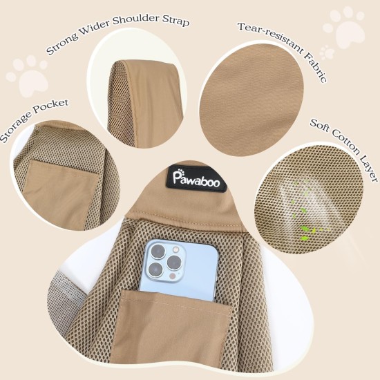 Pawaboo Dog Carrier Bag Puppies, Portable Transport Bag for Dogs up to 12 lbs, Adjustable Sling for Dogs, Cats, Outdoor Sling Pets Shoulder Bag for Small Dog Cat, Black Pawaboo Dog Carrier Bag Puppies, Portable Transport Bag for Dogs up to 12 lbs, Adjustable Sling for Dogs, Cats, Outdoor Sling Pets Shoulder Bag for Small Dog Cat, Black
