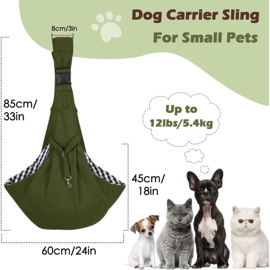 Pawaboo Dog Carrier Bag Puppies, Portable Transport Bag for Dogs up to 12 lbs, Adjustable Sling for Dogs, Cats, Outdoor Sling Pets Shoulder Bag for Small Dog Cat, Black Pawaboo Dog Carrier Bag Puppies, Portable Transport Bag for Dogs up to 12 lbs, Adjustable Sling for Dogs, Cats, Outdoor Sling Pets Shoulder Bag for Small Dog Cat, Black