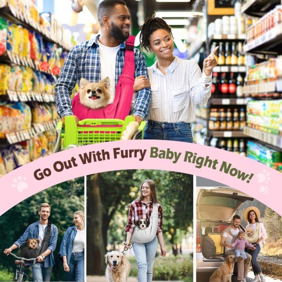 Pawaboo Dog Carrier Bag Puppies, Portable Transport Bag for Dogs up to 12 lbs, Adjustable Sling for Dogs, Cats, Outdoor Sling Pets Shoulder Bag for Small Dog Cat, Black Pawaboo Dog Carrier Bag Puppies, Portable Transport Bag for Dogs up to 12 lbs, Adjustable Sling for Dogs, Cats, Outdoor Sling Pets Shoulder Bag for Small Dog Cat, Black