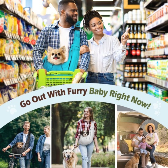 Pawaboo Dog Carrier Bag Puppies, Portable Transport Bag for Dogs up to 12 lbs, Adjustable Sling for Dogs, Cats, Outdoor Sling Pets Shoulder Bag for Small Dog Cat, Black Pawaboo Dog Carrier Bag Puppies, Portable Transport Bag for Dogs up to 12 lbs, Adjustable Sling for Dogs, Cats, Outdoor Sling Pets Shoulder Bag for Small Dog Cat, Black