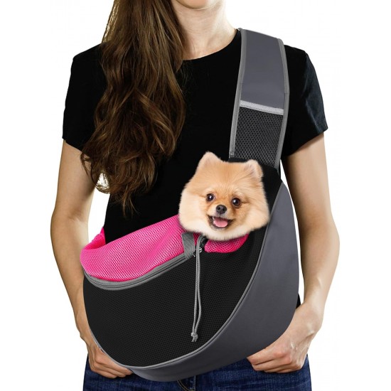 Pawaboo Dog Carrier, Dog Bag, Adjustable Carry Bag, Dog, Pet Shoulder Bag, Transport Bag for Pets, Dog Carrier Bags for Outdoor Travel - L, Dark Grey + Black Pawaboo Dog Carrier, Dog Bag, Adjustable Carry Bag, Dog, Pet Shoulder Bag, Transport Bag for Pets, Dog Carrier Bags for Outdoor Travel - L, Dark Grey + Black
