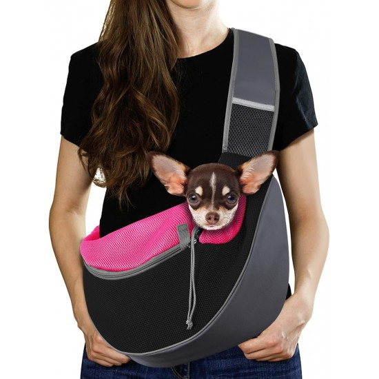Pawaboo Dog Carrier, Dog Bag, Adjustable Carry Bag, Dog, Pet Shoulder Bag, Transport Bag for Pets, Dog Carrier Bags for Outdoor Travel - L, Dark Grey + Black Pawaboo Dog Carrier, Dog Bag, Adjustable Carry Bag, Dog, Pet Shoulder Bag, Transport Bag for Pets, Dog Carrier Bags for Outdoor Travel - L, Dark Grey + Black