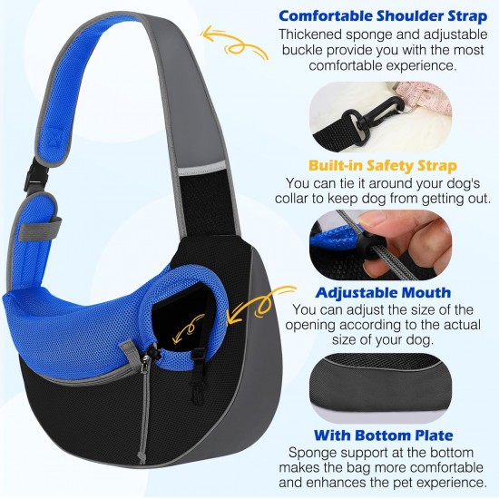 Pawaboo Dog Carrier, Dog Bag, Adjustable Carry Bag, Dog, Pet Shoulder Bag, Transport Bag for Pets, Dog Carrier Bags for Outdoor Travel - L, Dark Grey + Black Pawaboo Dog Carrier, Dog Bag, Adjustable Carry Bag, Dog, Pet Shoulder Bag, Transport Bag for Pets, Dog Carrier Bags for Outdoor Travel - L, Dark Grey + Black