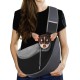 Pawaboo Dog Carrier, Dog Bag, Adjustable Carry Bag, Dog, Pet Shoulder Bag, Transport Bag for Pets, Dog Carrier Bags for Outdoor Travel - L, Dark Grey + Black