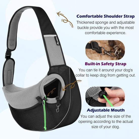 Pawaboo Dog Carrier, Dog Bag, Adjustable Carry Bag, Dog, Pet Shoulder Bag, Transport Bag for Pets, Dog Carrier Bags for Outdoor Travel - L, Dark Grey + Black Pawaboo Dog Carrier, Dog Bag, Adjustable Carry Bag, Dog, Pet Shoulder Bag, Transport Bag for Pets, Dog Carrier Bags for Outdoor Travel - L, Dark Grey + Black