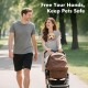 Pawaboo Pet Carrier Sling for Small Dogs and Cats, Hands-Free Dog Carrier Sling, Anti-Anxiety Soft Cotton Front Cat Carrier Bag, Papoose, Puppy, Kitten Bag, Brown Pawaboo Pet Carrier Sling for Small Dogs and Cats, Hands-Free Dog Carrier Sling, Anti-Anxiety Soft Cotton Front Cat Carrier Bag, Papoose, Puppy, Kitten Bag, Brown